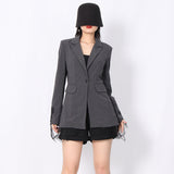 Frankie Shop Hourglass Blazer Autumn Female Autumn Coat
