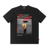 Men T Shirt Short-Sleeved T-shirt Men's Trendy Hip Hop Print Loose Men's Clothing