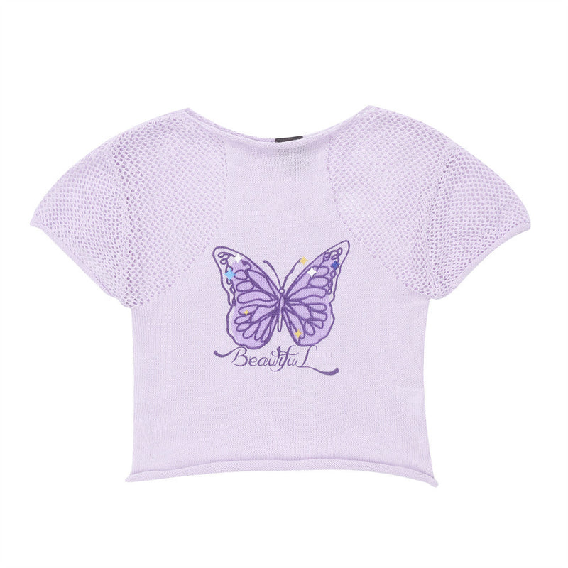 Women T-shirt Short T-shirt for Women Summer Midriff-Baring Top