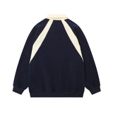 Men Hoodie Sweaters Menswear Embroidered Letters Loose Polo