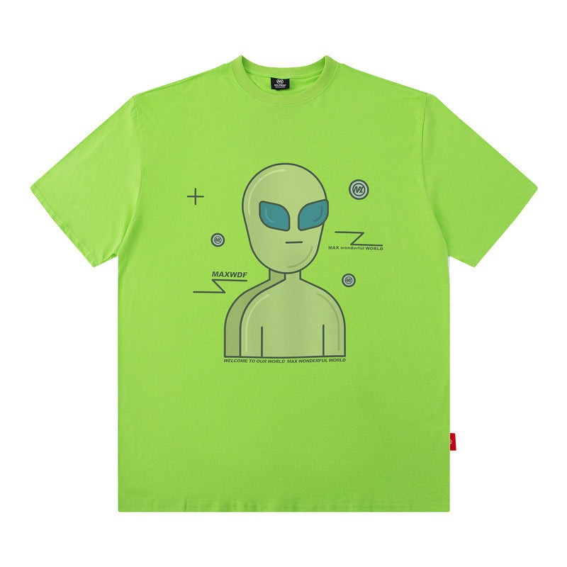 Men T Shirt Summer Cartoon Short Sleeve T-shirt