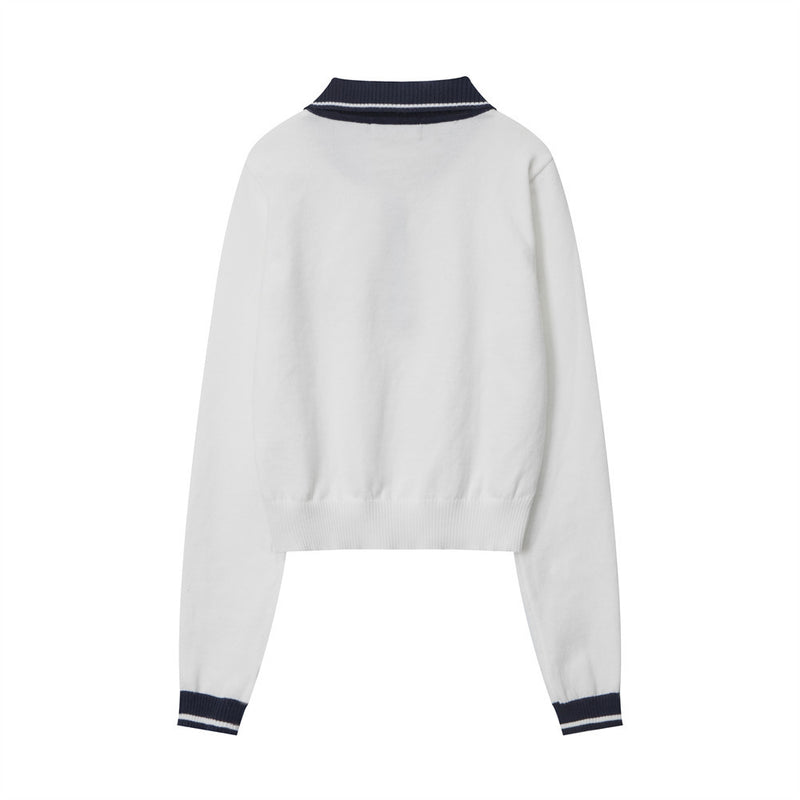 Women Sweater Short Knitwear for Girls Spring and Autumn Leisure Sweater