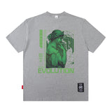 Men T Shirt Printed Short-Sleeved T-shirt Boys Casual Loose