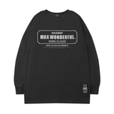 Men Long Sleeve Shirt T-shirt Men's and Women's Autumn and Winter Rose Letter Print Loose Design