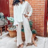 Jungle Print Maxi Dress Fall Fashion Suit Two-Piece Set