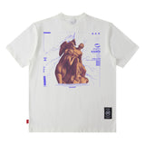 Men T Shirt Goethe Printed round Neck Short Sleeve T-shirt Male and Female Trendy Brand Loose
