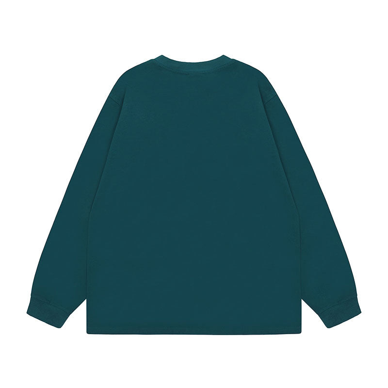 Men Long Sleeve Shirt Mechanical Style Casual Long Sleeve T-shirt Men's and Women's Retro Bottoming Top