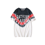 Bathing Ape T Shirt Tapering Tie-Dye T-shirt Short Sleeve Unisex Wear