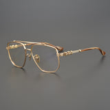 CHH Chrome Hearts Glasses Pure Titanium Stereo Pattern Myopia Retro Glasses Frame