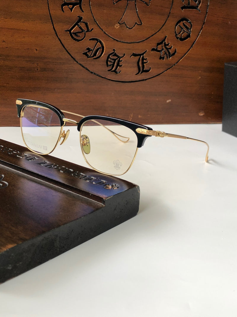 CHH Chrome Hearts Glasses Ultra Light Glasses Frame Retro Square Simple Glasses Frame