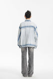 Unisex Jacket Autumn Washed Do the Old Cowboy Jacket Women's Clothing