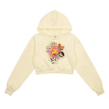 Women Hoodie Printed Cropped Hoodie Spring and Autumn Clothes for Women