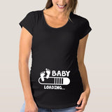 Baby Loading printed Maternity T Shirt Pregnant