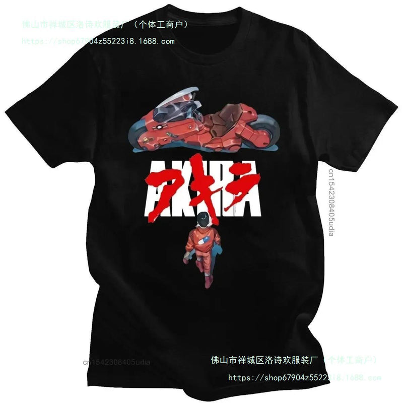 Japanese Akira Synthwave T-Shirt Short Sleeve Spring Fun
