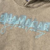 Men Hoodie Washed and Worn Hooded Sweater Men Autumn and Winter Loose Printed