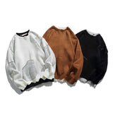 Unisex Sweatshirt Autumn Water Washed Hole Sweater