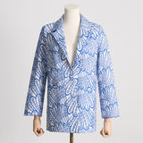Frankie Shop Hourglass Blazer Autumn Fashion V-neck Long Sleeve Suit Coat