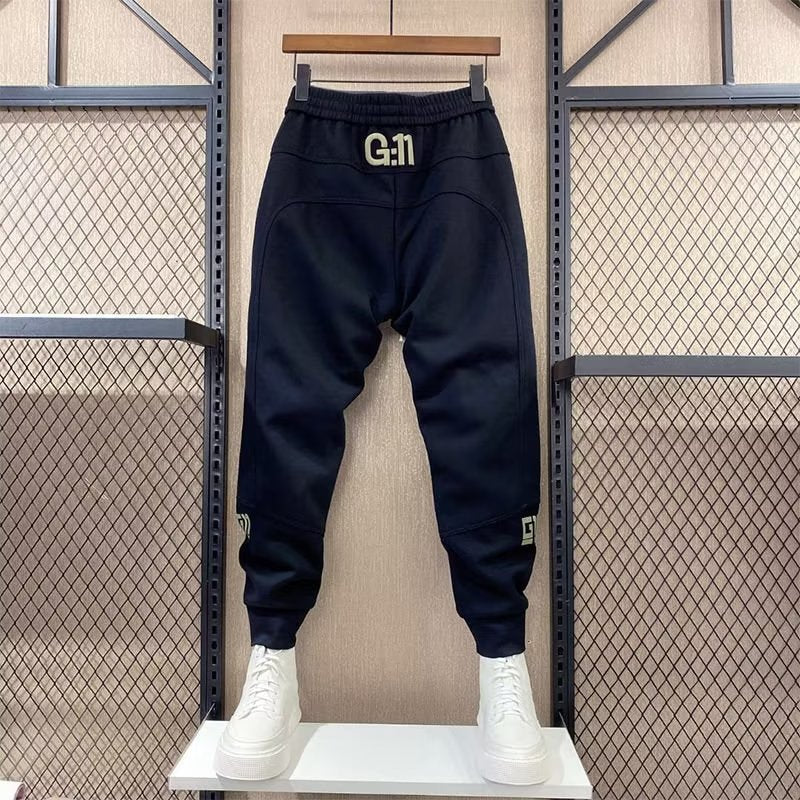 Men Sweatpants Spring and Autumn Men's Casual Fashion Brand Slim-Fitting Ankle-Tied Sweatpants