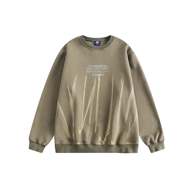 Unisex Jacket Autumn Flame Brushed round Neck Sweaters Women's Clothing