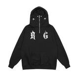 Men Hoodie Sweater Men's Autumn and Winter Loose Hooded Pullover