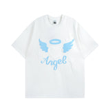 Men T Shirt Fashion Brand Sweet Cool Printed All-Matching Couple Short Sleeve T-shirt Men and Women