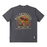 Men T Shirt Couple Summer Short Sleeve Loose Retro Angel Print T-shirt