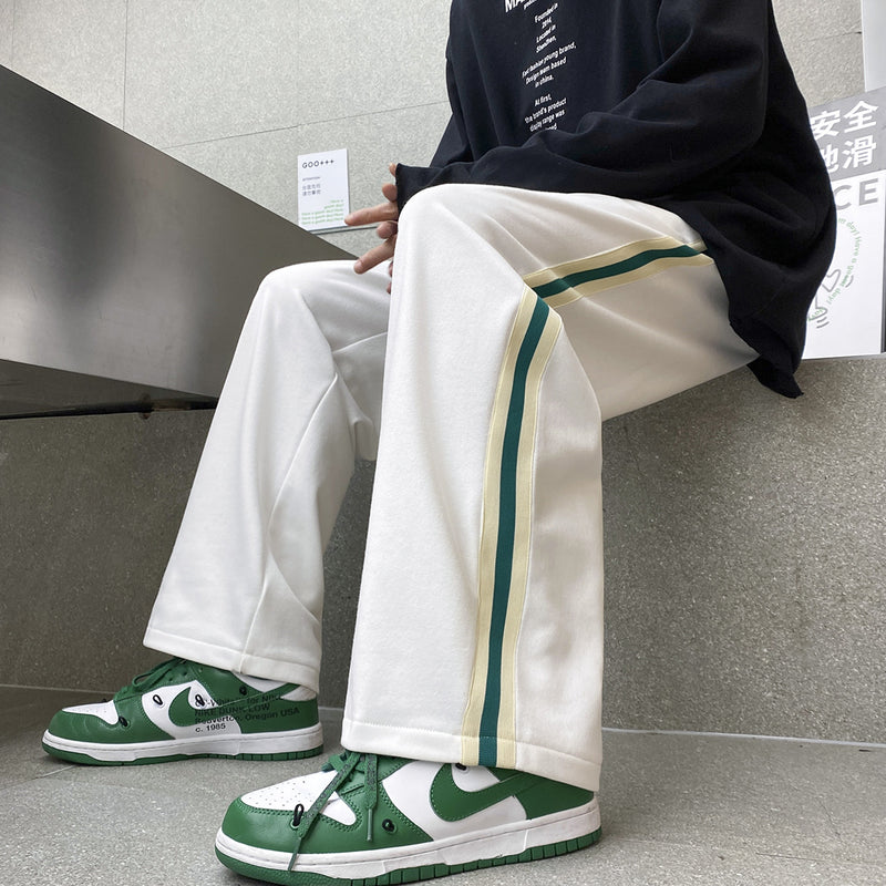 Men Sweatpants Casual Pants Men Loose Wide Leg Track Pants Summer