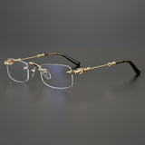 CHH Chrome Hearts Glasses Frameless Glasses Frame Vintage Ultra Light Myopia Glasses Frame