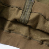 Men Fleece Lined Hoodie Fall/Winter Hoodie Men's Gradient Letter Embroidery Zipper Jacket