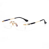 CHH Chrome Hearts Glasses Pure Titanium Frameless Business Myopia Glasses Frame