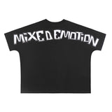 Mixed Emotion T-Shirt Crew Neck Loose Short Sleeve