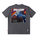 Men T Shirt T-shirt Men and Women Vintage Print Short Sleeves Loose Couple