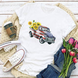Women's Independence Day T Shirt Top Summer Fashion Creative Women