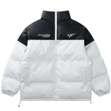 Men Cotton Mixed Jacket Coat Pattern Cotton Coat Jacket Men's Winter Loose Stitching Thickening