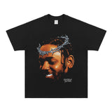 Kendrick Lamar T Shirts Hip Hop Rap Loose Short Sleeves