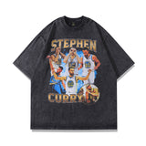 Men T Shirt Hip Hop Star Portrait Printing Short Sleeve T-shirt Men and Women