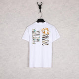 Bathing Ape T Shirt Summer Zipper Printed Short Sleeve