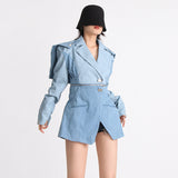 Frankie Shop Hourglass Blzer Autumn Stitching Versatile Suit Coat