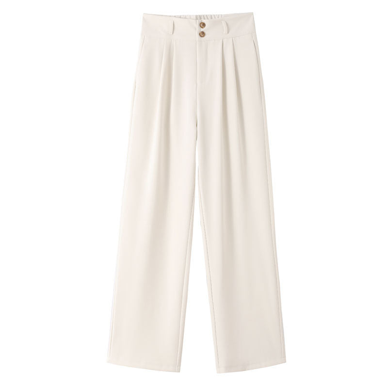 Palazzo Pants High-Grade Suit Pants Women's Summer Loose Straight Wide-Leg Pants