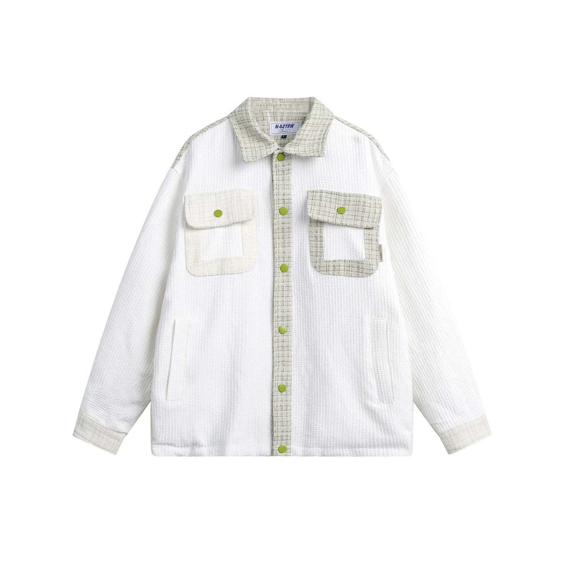 Unisex Jacket Fall Classic Style Splicing Coat Women's Clothing