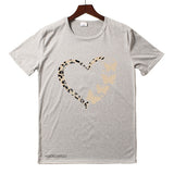 Crew neck print shirt millennium bug style t-shirt casual