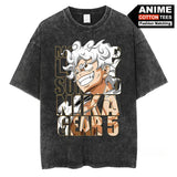 GEAR 5 NIKA Luffy T Shirt Anime ONE PIECE Graphic T-shirt