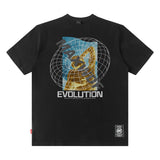 Men T Shirt Hip-Hop Fashionable Brand Vintage Pop Print Summer Short Sleeve T-shirt Men