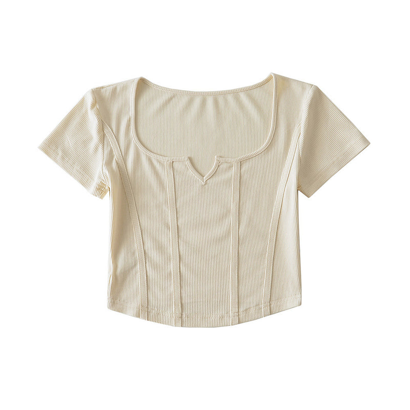 Women T-Shirt Short-Sleeved T-shirt Women's Slim Fit