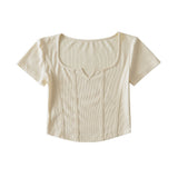 Women T-Shirt Short-Sleeved T-shirt Women's Slim Fit