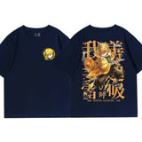 Anime Demon Slayer Zenitsu T Shirt Men Summer Japanese