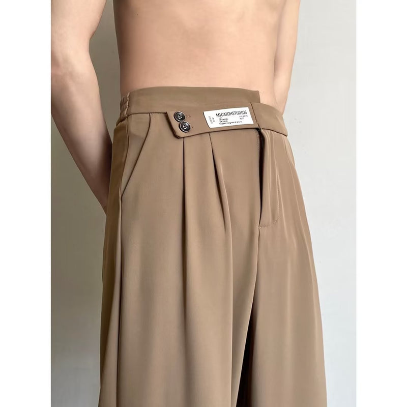 Men Sweatpants Suit Pants Men Summer Fashion Brand Drooping Straight Loose