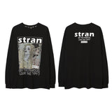 Men's Long Sleeve Shirt Long Sleeve Men's and Women's Autumn and Winter Ins Retro Couple Half Sleeve T-shirt
