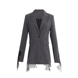 Frankie Shop Hourglass Blazer Autumn Female Autumn Coat