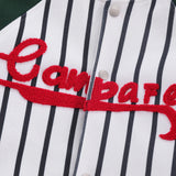 Men Cotton Padded Jacket Coat Baseball Uniform Loose Color Contrast Patchwork Pattern Cotton Coat Jacket Coat Winter Menswear